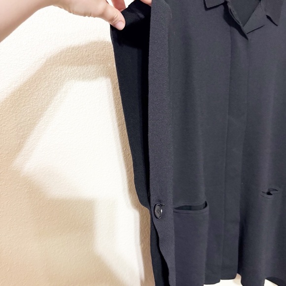 COS Knitted Hybrid-Cape Button Up Poncho Cardigan Sweater in Black One Size - Picture 12 of 14